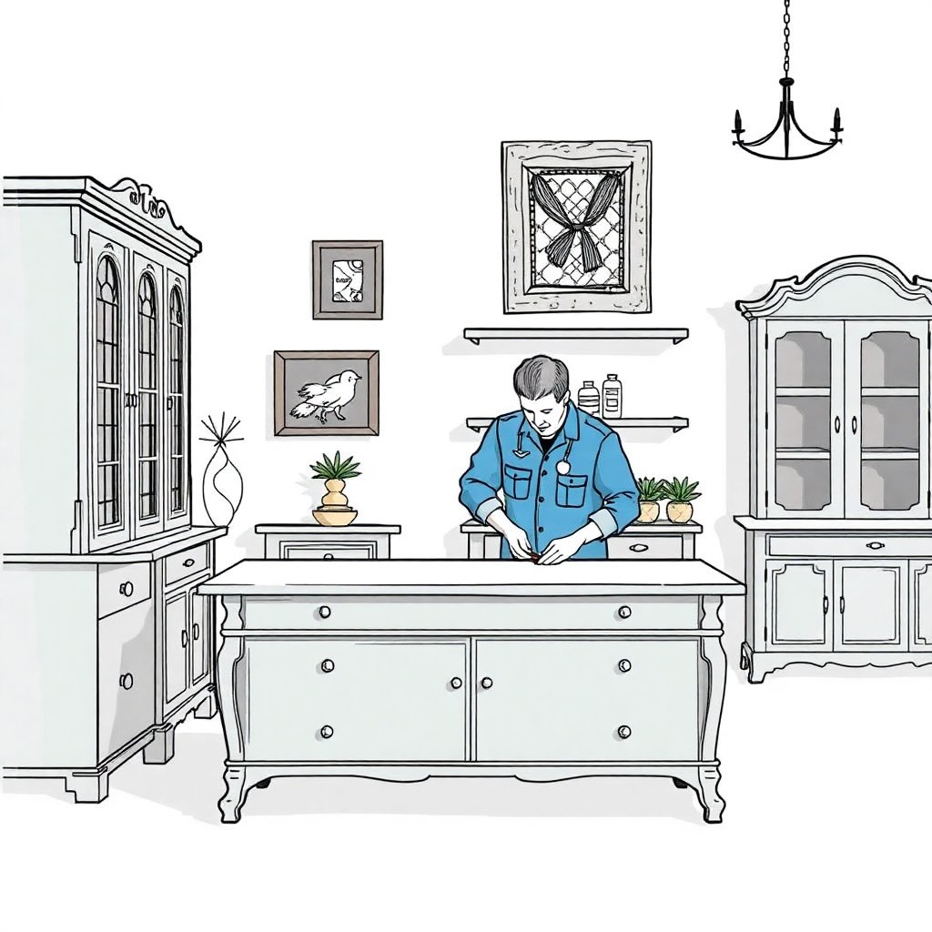 Restauración profesional de muebles antiguos